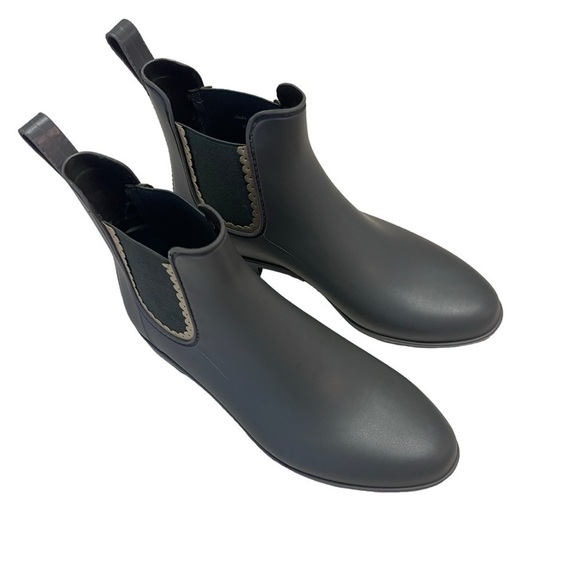 Jack Rogers Sallie Rain Boots Women's 9M Green Ankle Bootie Pull On Waterproof - Picture 1 of 7